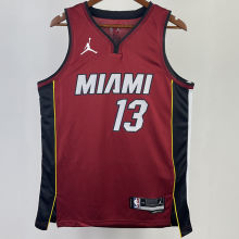 2023/24 Miami Heat ADEBAYO #13 Red NBA Jerseys 热压