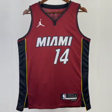 2023/24 Miami Heat HERRO #14 Red NBA Jerseys 热压