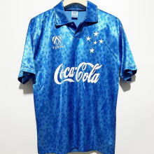 1993 Cruzeiro Home Blue Retro Soccer Jersey