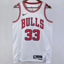 2023/24 Bulls PIPPEN #33 White NBA Jerseys 热压