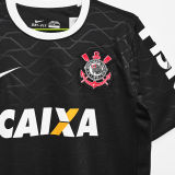 2008 Corinthians Away Black Retro Soccer Jersey