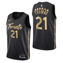 2024 Toronto Raptors THOMAS #21 Black NBA Jerseys