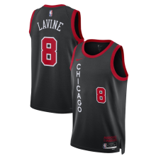 2023/24 Bulls LAVINE # Black City Edition NBA Jerseys 热压