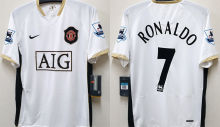 RONALDO #7 M Utd Away Retro Jersey 2006/07 (Have Patch 带双臂章 FA Premier League Font 英超字体 ) ★★