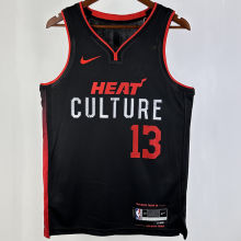 2023/24 Miami Heat ADEBAYO #13 Black City Edition NBA Jerseys