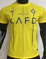 2023/24 Al Nassr Home Yellow Player Version Soccer Jersey
