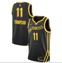 2023/24 Warriors THOMPSON #11 Black City Edition NBA Jerseys