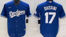 LA Dodgers #17 OHTANI Blue Baseball Jersey