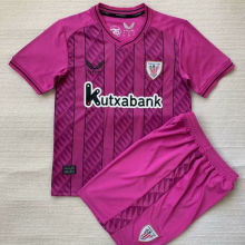 2023/24 Bibao AT GK Pink Kids Soccer Jersey