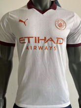 2023/24 Man City Away White Player Version Jersey