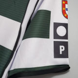 2001/03 Lisbon Home Retro Long Sleeve Soccer Jersey