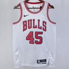 2023/24 Bulls JORDAN #45 White NBA Jerseys 热压