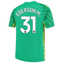 EDERSON M. #31 Man City Goalkeeper Soccer Jersey 2023/24 (League Font)