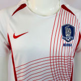 2002 South Korea Away White Retro Soccer Jersey