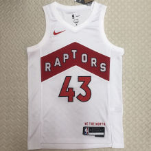 Toronto Raptors SIAKAM #43 White Home NBA Jerseys