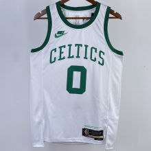 2023/24 Celtics TATUM #0 White Retro NBA Jerseys 热压