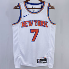 2023/24 NY Knicks ANTHONY #7 White NBA Jerseys