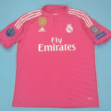 2014-2015 RM Away Pink Retro Soccer Jersey