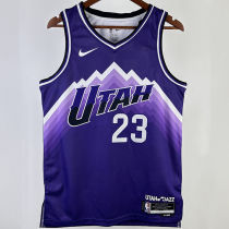 2023/24 Jazz MARKKANEN #23 Purple City Edition NBA Jerseys