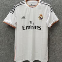 2013/14 RM White Home Retro Soccer Jersey