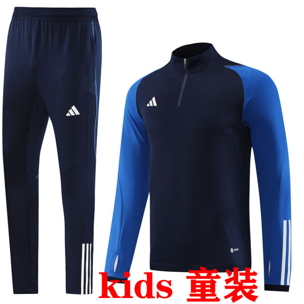 2024 AD~ Sapphire Blue Kids Sweater Tracksuit