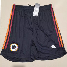 2023/24 Roma Third Black Shorts Pants