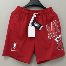 2023/24 Miami Heat Red NBA Cotton Pants