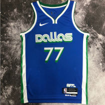 Mavericks DONCIC #77 Blue City Edition NBA Jerseys