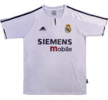 2003/04 RM White Home Retro Soccer Jersey