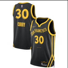 2023/24 Warriors CURRY #30 Black City Edition NBA Jerseys