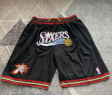 76ers White Four Bags NBA Pants