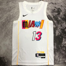 2023 Miami Heat ADEBAYO #13 White City Edition NBA Jerseys