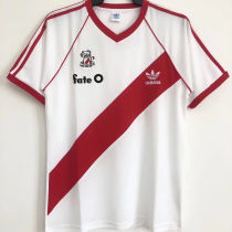 1986 River Plate Home Retro Soccer Jersey