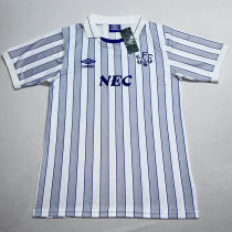 1988/90 Everton Away White Retro Soccer Jersey