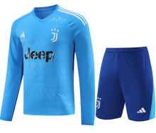 2023/24 JUV Goalkeeper Blue Long Sleeve Soccer Jersey(A Set)
