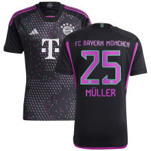 Müller #25 BFC 1:1 Quality Away Fans Jersey 2023/24