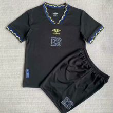 2023/24 EL Salvador Third Black Kids Soccer Jersey 萨尔瓦多