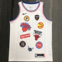 Supreme X Nike NBA White Jerseys Hot Pressed