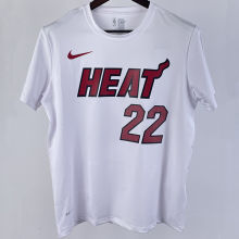 2023/24 Miami Heat BUTLER #22 White Training Short sleeve NBA Jersey