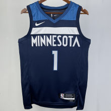 2023/24 Timberwolves ANDERSON #1 Sapphire Blue NBA Jerseys