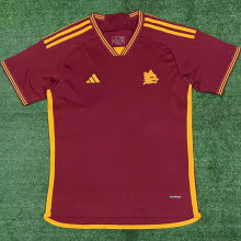 2023/24 Roma Home Red Fans Soccer Jersey