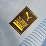 2023/24 Man City 1:1 Quality Home Blue Fans Soccer Jersey