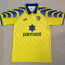 1995/97 Parma Home Yellow Retro Soccer Jersey