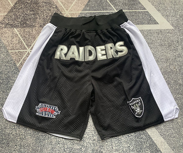 RAIDERS Black Four Bags NBA Pants