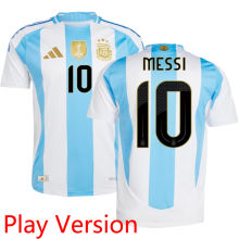 MESSI #10 Argentina Home Player Version Soccer Jersey 2024/25 (Have FlFA World Champion 2022 有胸前章)