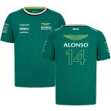 2024 ALONSO #14 Aston Martin F1 Green Team T-Shirt (圆领 阿斯顿马丁)