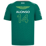 2024 ALONSO #14 Aston Martin F1 Green Team T-Shirt (圆领 阿斯顿马丁)