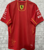 2024 Ferrari F1 #55 Red Team T-Shirt 圆领 55号