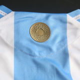 2024/25 Argentina Home Player Version Soccer Jersey (Have FlFA World Champion 2022 有胸前章)