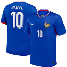 MBAPPE #10 France 1:1 Quality Home Blue Fans Jersey 2024/25